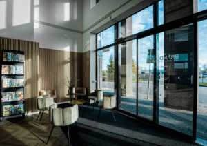 Exterior view of Fletcher Hotel and Parkstad Limburg Stadion, location of Brandlezz Concepts BV in Kerkrade