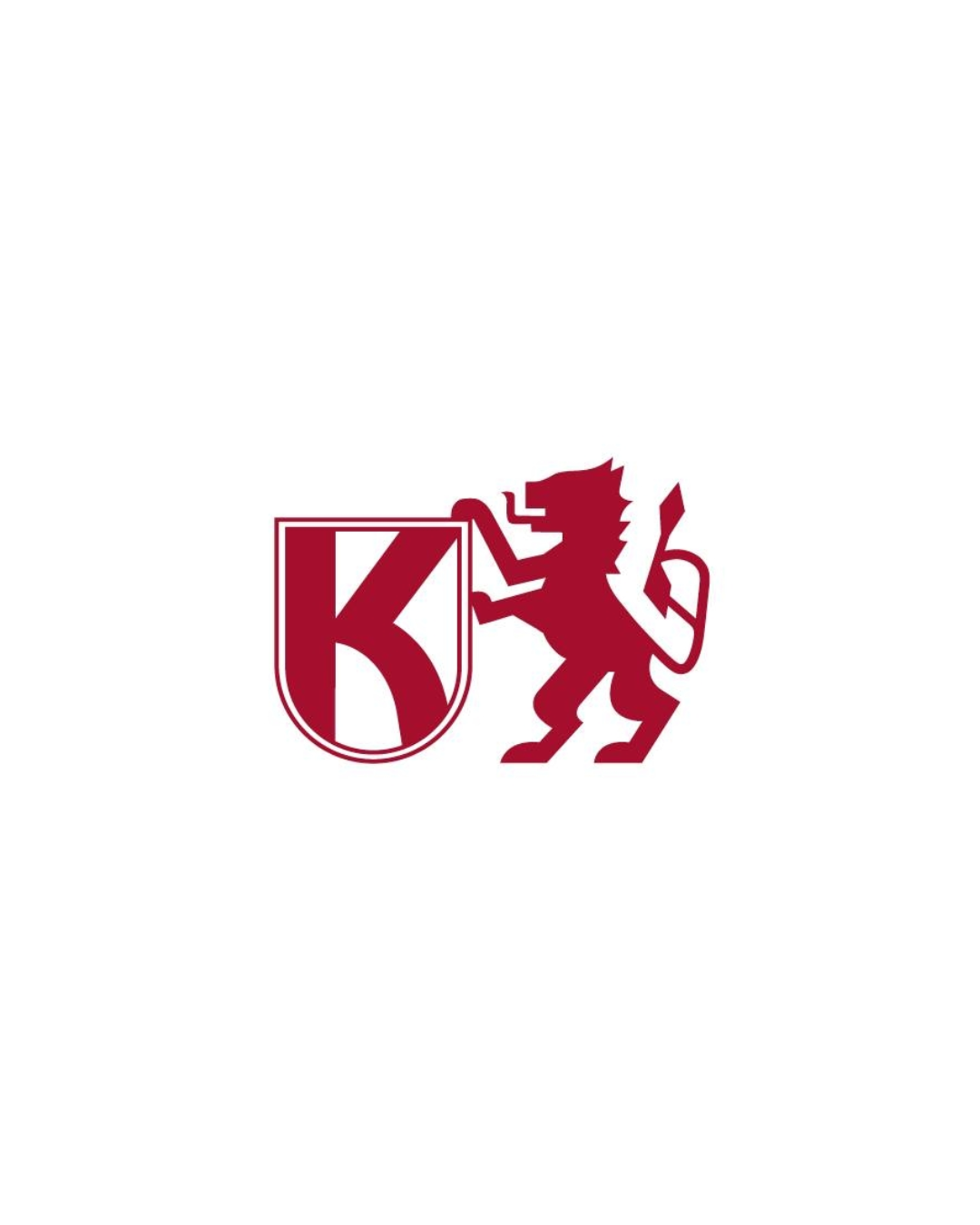 Official logo of Kerkrade with a red lion holding a shield marked with a 'K'