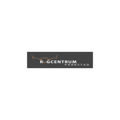 Rugcentrum Parkstad profile with logo, contact icons, showroom button, and embedded Google Maps showing location in Heerlen.