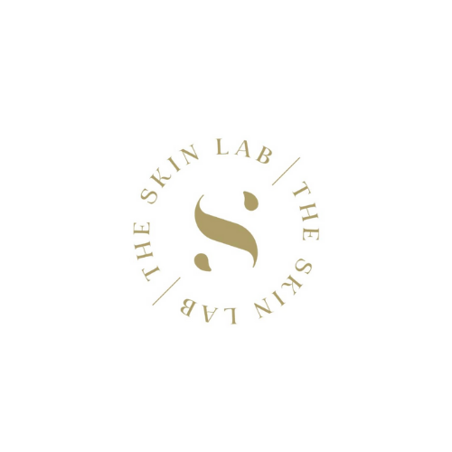 SkinLab Limburg – minimalist gold beauty logo with initials for premium skin studio
