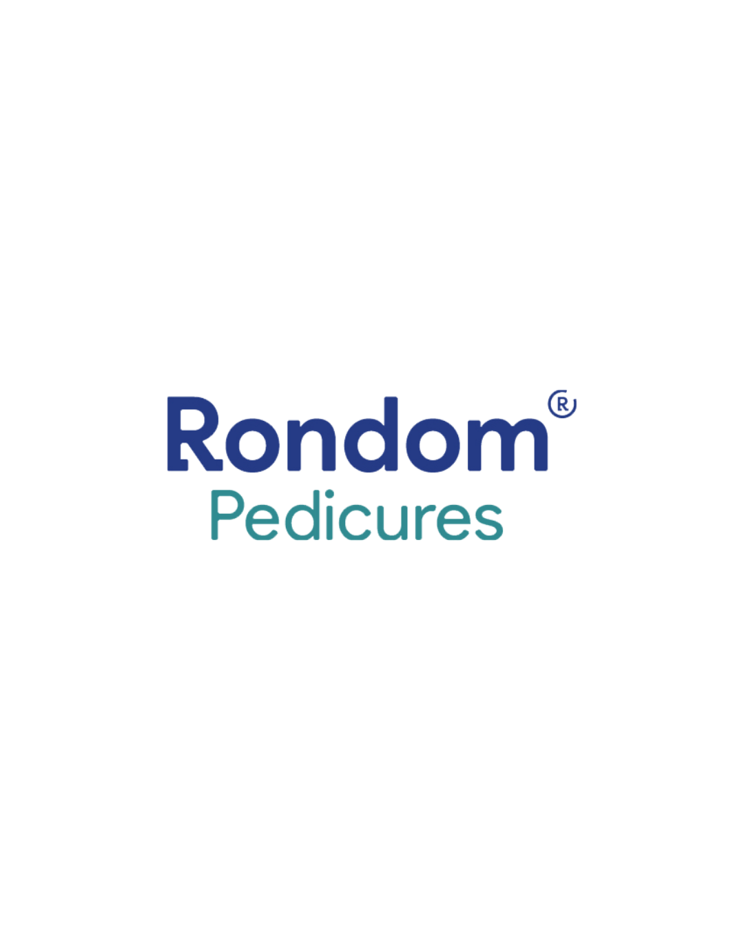 Rondom Pedicures logo with modern text design, representing quality foot care.