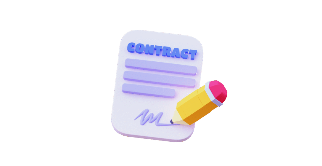 Illustration of digital terms and conditions document representing legal usage policies for WersinAziz.com visitors and clients.