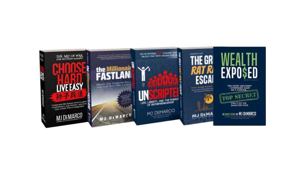 MJ DeMarco entrepreneurship book collection